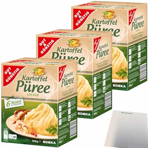 Gut&Günstig Kartoffelpüree 18x3 Portionen (3x510g Packung) + usy Block von usy
