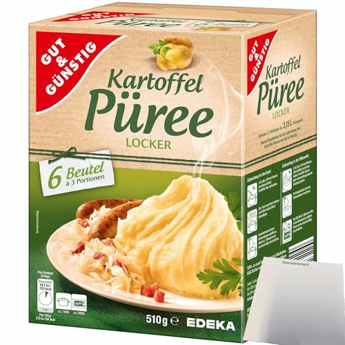 Gut&Günstig Kartoffelpüree 6x3 Portionen (510g Packung) + usy Block von usy