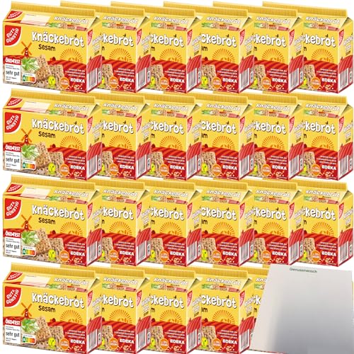 Gut&Günstig Knäckebrot Sesam VPE (24x250g Packung) + usy Block von usy