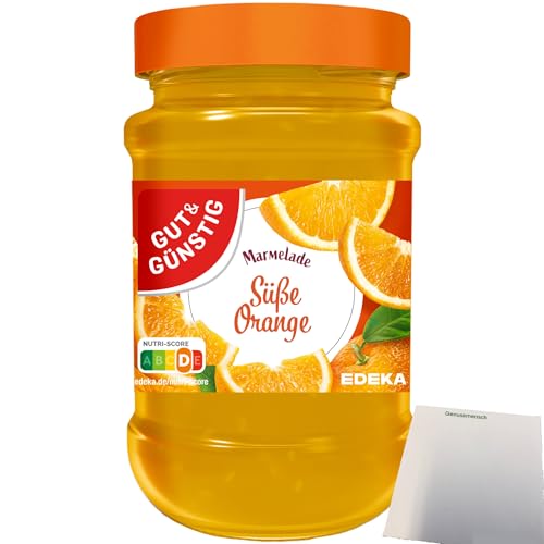 Gut&Günstig Marmelade Süße Orange (450g Glas) + usy Block von usy