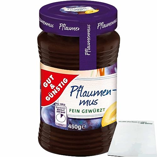 Gut&Günstig Pflaumenmus fein gewürzt (450g Glas) + usy Block von usy