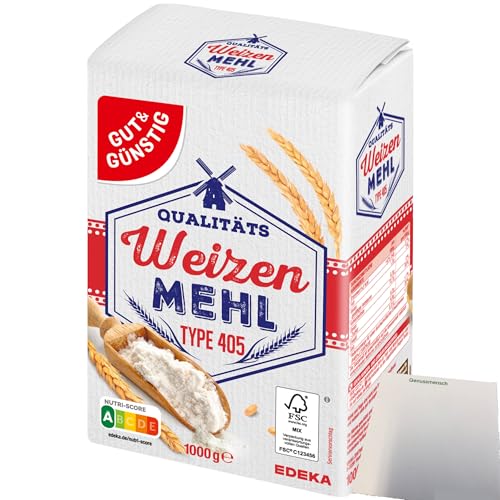 Gut&Günstig Qualitäts Weizenmehl Type 405 (1kg Packung) + usy Block von usy