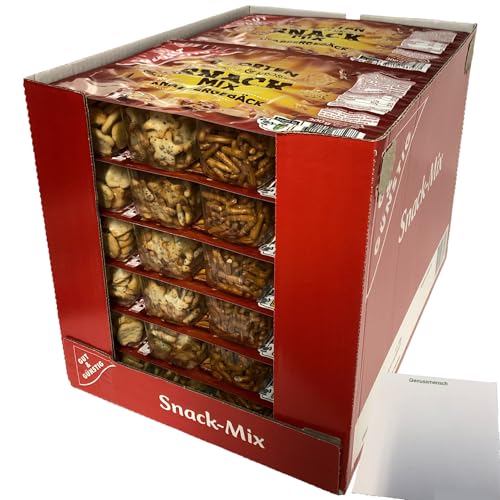 Gut&Günstig Snack Mix knusprige Knabbervielfalt VPE (12x300g Packung) + usy Block von usy