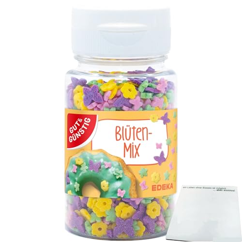 Gut&Günstig Streudekor Blumenwiese Blüten-Mix (60g) + usy Block von usy