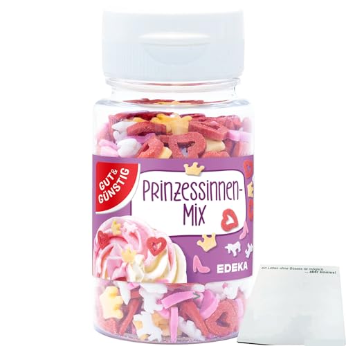 Gut&Günstig Streudekor Prinzessinen-Mix (57g) + usy Block von usy