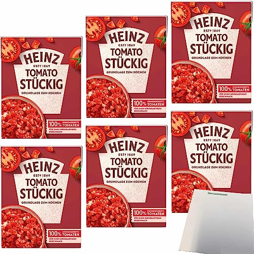 Heinz Tomato Stückig Grundlage zum Kochen 6er Pack (6x390g Packung) + usy Block von usy