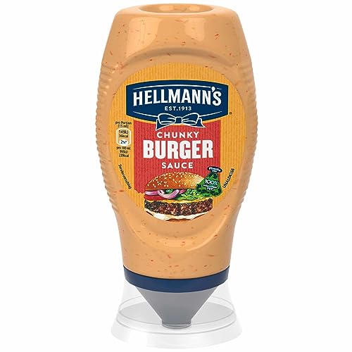 Hellmann's Chunky Burger Sauce (250ml Flasche) + usy Block von usy