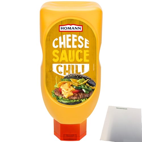 Homann Chili Cheese Sauce (450ml Flasche) + usy Block von usy