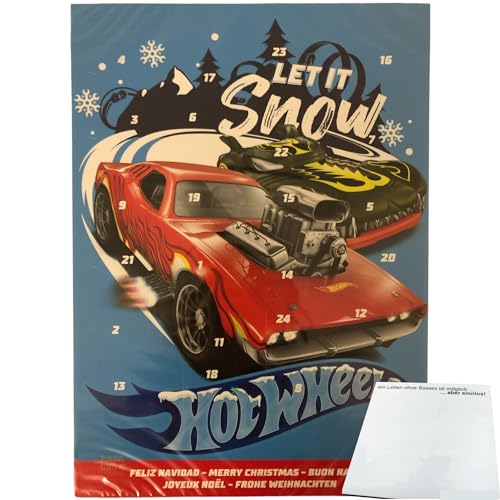 Hot Wheels let it Snow Adventskalender (65g Packung) + usy Block von usy
