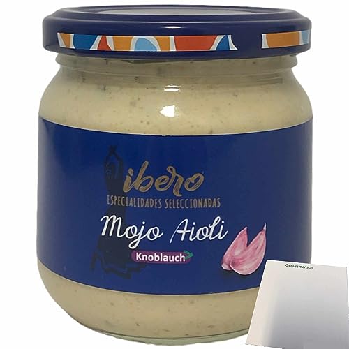 Ibero Mojo Aioli Knoblauch Sauce (185ml Glas) + usy Block von usy