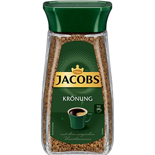 Jacobs Krönung löslicher Kaffee Instantkaffee 1er Pack (1x200g Glas) + usy Block von usy