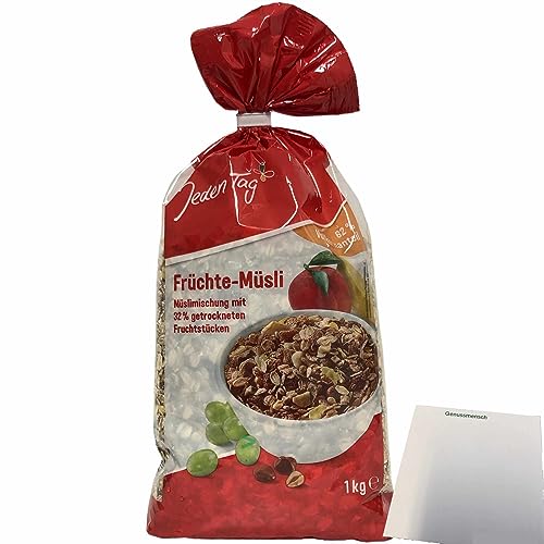 Jeden Tag Früchte-Müsli (1000g Packung) + usy Block von usy