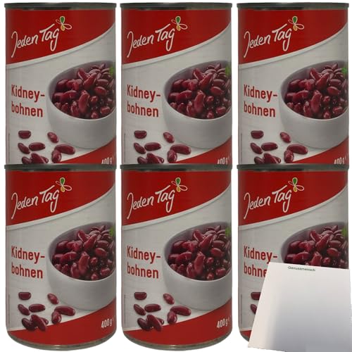 Jeden Tag Rote Kidneybohnen 6er Pack (6x255g ATG Dose) + usy Block von usy
