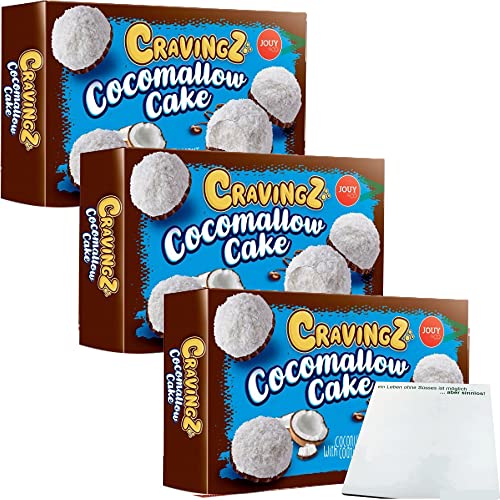 Jouy&Co Cravingz Cocomallow Cake mit Kokos - Keksen 3er Pack (3x100g Packung) + usy Block von usy