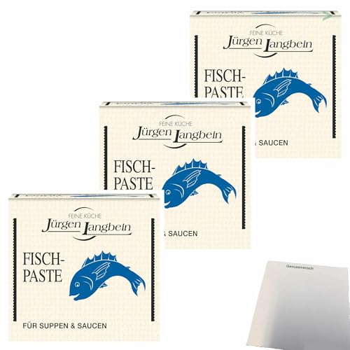 Jürgen Langbein Fisch-Suppen-Paste 3er Pack (3x50g Packung) + usy Block von usy