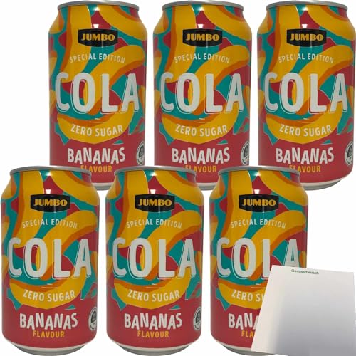 Jumbo Cola Bananas 6er Pack (6x0,33l Dose) + usy Block von usy