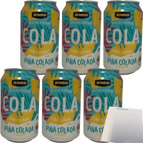 Jumbo Cola Pina Colada 6er Pack (6x0,33l Dose) + usy Block von usy