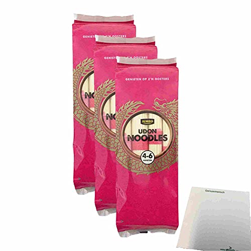 Jumbo Udon Nudeln 3er Pack (3x300g Packung) + usy Block von usy