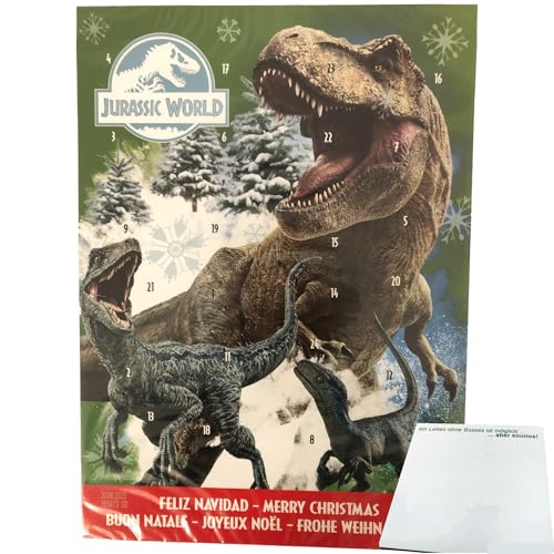 Jurassic World Adventskalender (65g Packung) + usy Block von usy