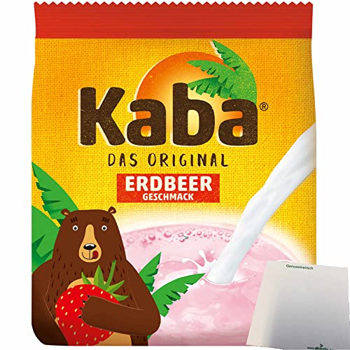 Kaba Das Original Erdbeere Getränkepulver (400g Beutel) + usy Block von usy