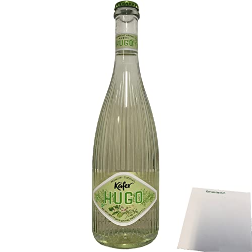 Käfer Hugo Holunderblüte & Limette Weinhaltiger Cocktail 6,9%vol. 1er Pack (1x0,75 Liter Flasche) + usy Block von usy