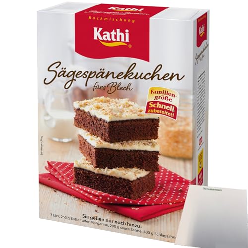 Kathi Backmischung Sägespänekuchen fürs Blech (680g Packung) + usy Block von usy
