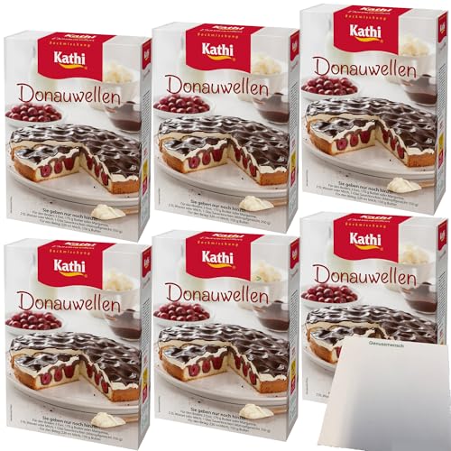 Kathi Backmischung für Donauwellen 6er Pack (6x490g Packung) + usy Block von usy