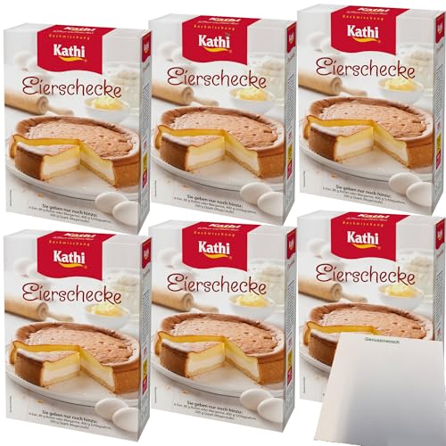 Kathi Backmischung für Eierschecke 6er Pack (6x545g Packung) + usy Block von usy
