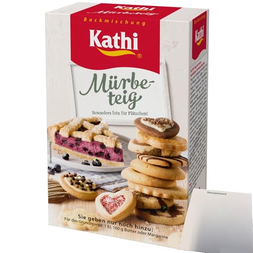 Kathi Backmischung für Mürbeteig (350g Packung) + usy Block von usy