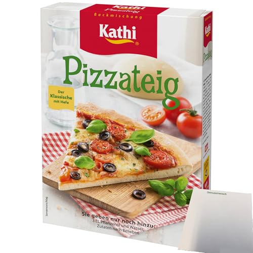 Kathi Backmischung für Pizzateig (400g Packung) + usy Block von usy