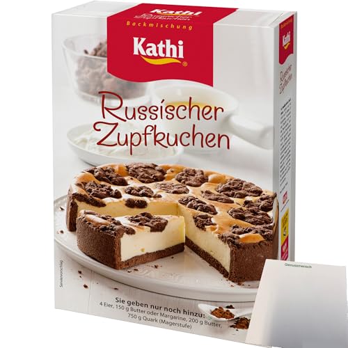Kathi Backmischung für Russischer Zupfkuchen (610g Packung) + usy Block von usy