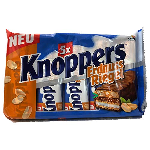 Knoppers Riegel Erdnussriegel (5x25g Packung) von usy