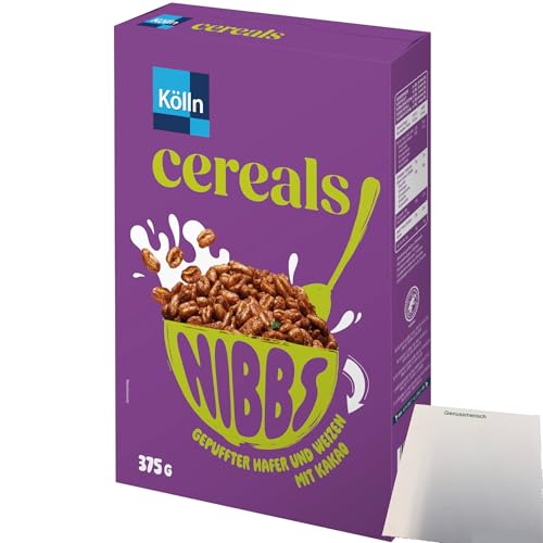 Kölln Cereals Nibbs Kakao (375g Packung) + usy Block von usy