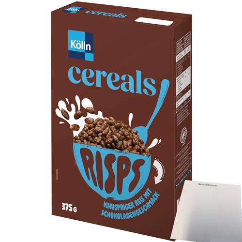 Kölln Cereals Risps Schoko (375g Packung) + usy Block von usy