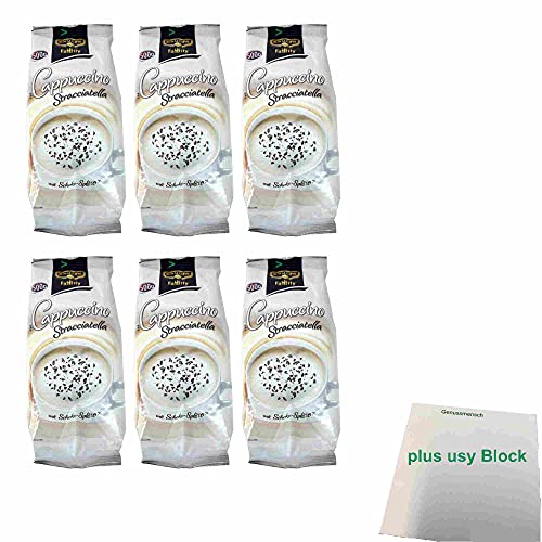 Krüger Family Cappuccino Stracciatella 6er Pack (6x 500g Beutel) + usy Block von usy