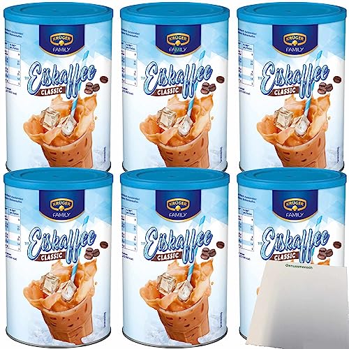 Krüger Family Eiskaffee Classic 6er Pack (6x275g Dose) + usy Block von usy