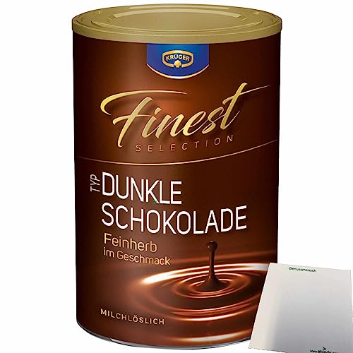 Krüger Finest Selection Typ Dunkle Schokolade (300g Dose) + usy Block von usy