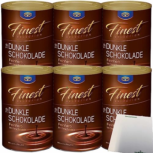 Krüger Finest Selection Typ Dunkle Schokolade 6er Pack (6x300g Dose) + usy Block von usy