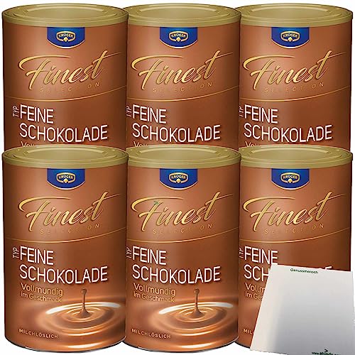 Krüger Finest Selection Typ Feine Schokolade 6er Pack (6x300g Dose) + usy Block von usy