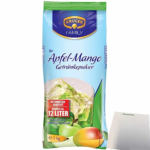 Krüger Getränkepulver Apfel Mango automatengerecht (1kg Beutel) + usy Block von usy