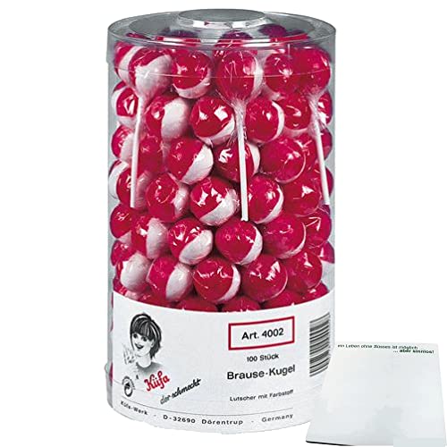 usy Bundle für Küfa Brause Kugellolly (100x 16g Lutscher) + usy Block von usy