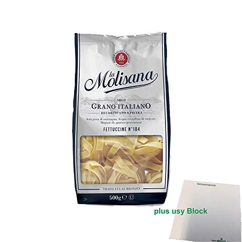 La Molisana Nudeln "Fettuccine 104" (500g Packung) + usy Block von usy