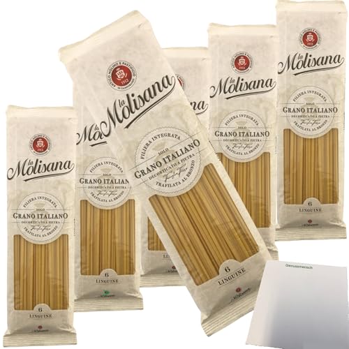 La Molisana Nudeln Linguine N°6 6er Pack (6x500g Packung) + usy Block von usy