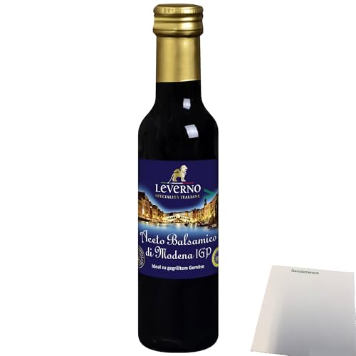 Leverno Aceto Balsamico Di Modena IGP (250ml Flasche) + usy Block von usy