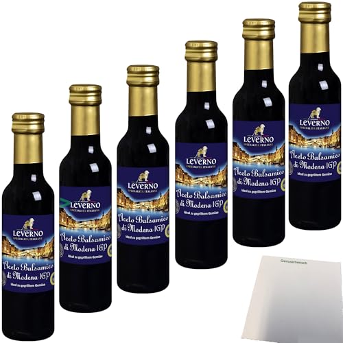 usy Bundle für Leverno Aceto Balsamico Di Modena IGP 6er Pack (6x250ml Flasche) + usy Block von usy
