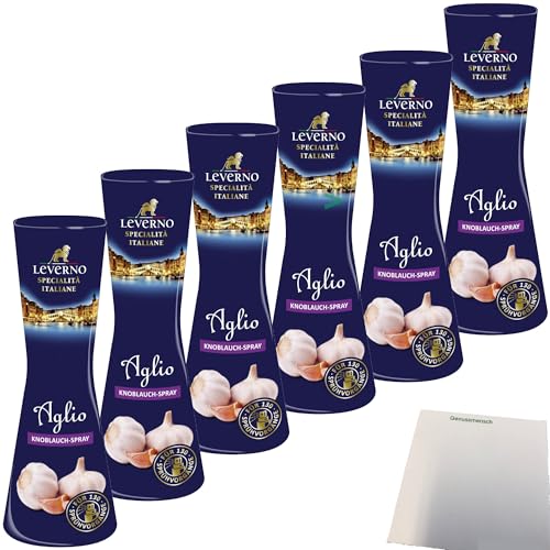 usy Bundle für Leverno Aglio Knoblauch-Spray 6er Pack (6x40ml Flasche) + usy Block von usy