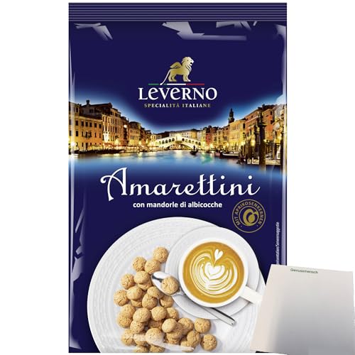 Leverno Amarettini italienische Makronen (250g Packung) + usy Block von usy
