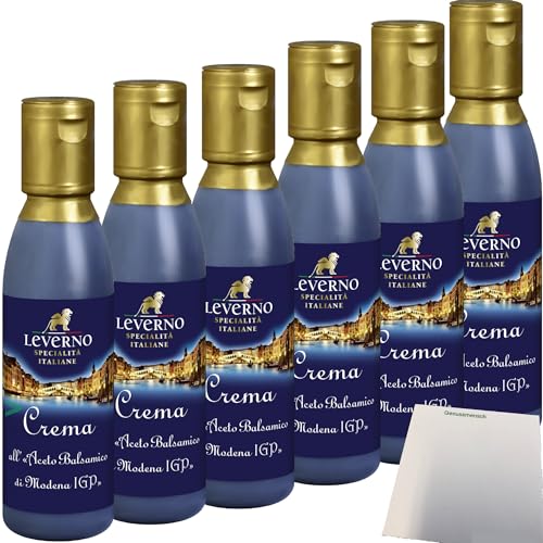 usy Bundle für Leverno Crema All`Aceto Balsamico Di Modena 6er Pack (6x180g Flasche) + usy Block von usy