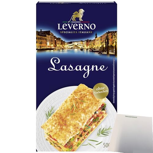 usy Bundle für Leverno Lasagne Italienische Pasta Platten (500g Packung) + usy Block von usy