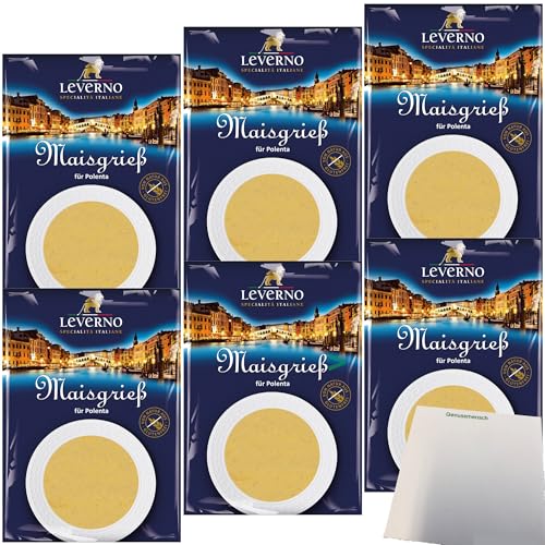 usy Bundle für Leverno Maisgriess 6er Pack (6x1000g Packung) + usy Block von usy